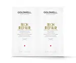Šampon a kondicionér pro suché vlasy Goldwell Rich Repair -  2x10 ml (206261)