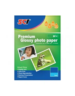 SCI Glossy Inkjet Photo Paper , 260 g/m2, 10x15cm, 20ks, lesklý, foto papír