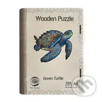 Dřevěné puzzle Zelená želva A3 - puzzle z kategorie Zvířata