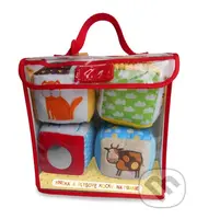 Knižka a plyšové kocky na hranie: Zvieratá z farmy - kniha z kategorie Úkoly pro děti