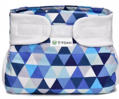 T-TOMI Ortopedické abdukční kalhotky - suchý zip, blue triangles 5–9 kg