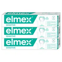 ELMEX Sensitive zubní pasta pro citlivé zuby 3 x 75 ml