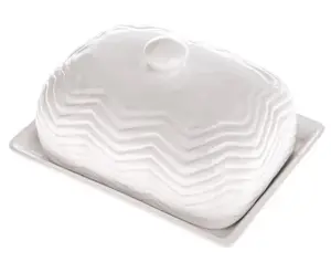 Máslenka bílá keramika