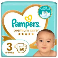 PAMPERS Premium Care plenky vel. 3, 6-10 kg, 60 ks