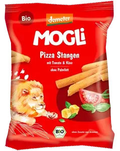 MOGLI bio pizza tyčinky s rajčaty a sýrem s certifikací Demeter 75 g