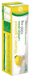 GALMED Vitamin C 1000 mg citrón 20 šumivých tablet