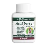 MEDPHARMA Acai berry 1000 mg +Garcinia cambogia+Jablečný pektin 67 kapslí