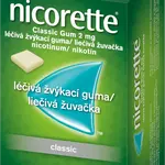 NICORETTE ® Classic Gum 2 mg léčivá žvýkací guma pro odvykání kouření 105 ks