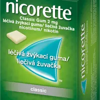 NICORETTE ® Classic Gum 2 mg léčivá žvýkací guma pro odvykání kouření 105 ks