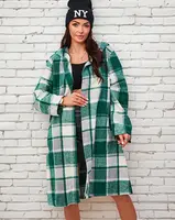 Resti Women's green check coat