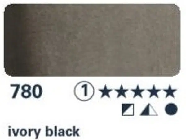 Akvarelová barva Horadam 15ml – 780 ivory black