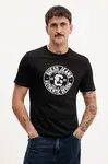 Bavlněné tričko Guess Jeans pánské, černá barva, s potiskem, M5YI29 K8HM0