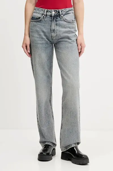 Džíny HUGO dámské, high waist, 50546506