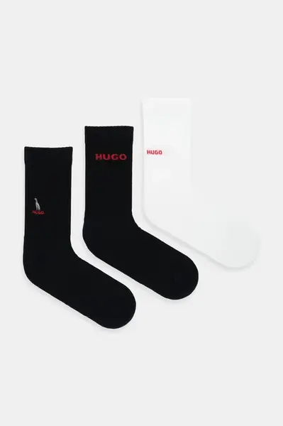 Ponožky HUGO 3P QS EMBROIDERY CC 3-pack