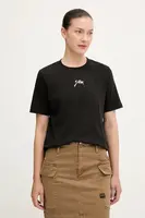 Bavlněné tričko G-Star dámské, černá barva, D26907.D976