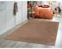 Koberec Laza 80x150 cm, hnedý, imitácia králičej kožušiny%