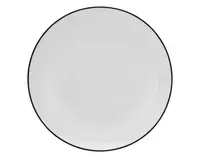 Dezertný tanier Luna Black Line 20 cm, biely%