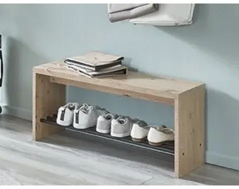 Predsieňová lavia s priehradkou na topánky Parma, dub%