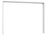 Paspartový rám k šatníkovej skrini Brüssel, 278 cm, biely%