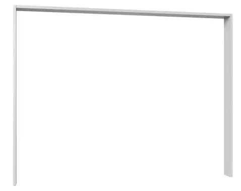 Paspartový rám k šatníkovej skrini Brüssel, 278 cm, biely%