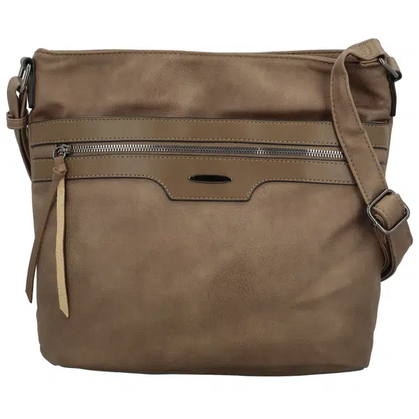 Dámska crossbody kabelka taupe - Firenze Shira