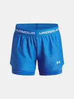 Dívčí kraťasy Under Armour UA Tech Play Up 2n1 Short-BLU - Holky
