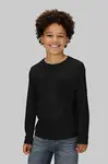 Dětské bavlněné tričko s dlouhým rukávem Calvin Klein Jeans černá barva, IB0IB02587