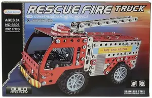 Kovová stavebnice na šroubování - hasičský vůz