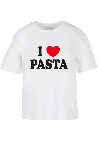 Women's T-shirt Pasta LOVE white