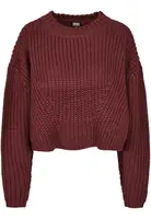 Women's wide oversize cherry sweater