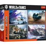 Trefl Puzzle 4x250 - World of Tanks