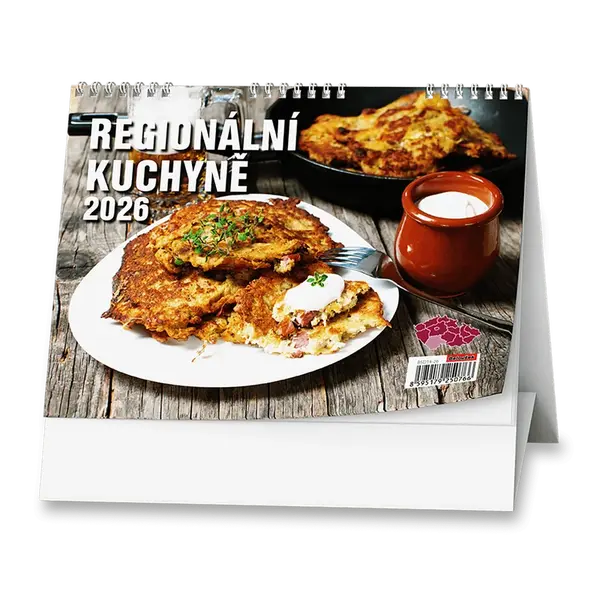Domácí kuchyně 2026 - stolní obrázkový kalendář