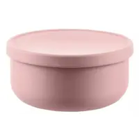 Silikonová miska s víčkem, Old Pink