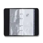 4kroužkový vizitkář Xepter - černý - na 80 ks