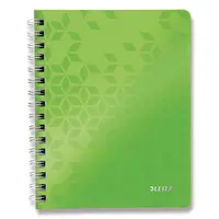 Kroužkový blok Leitz Wow A5, linkovaný, 80 listů - zelený