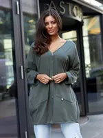 Khaki cape By o la la cxp1117.khaki