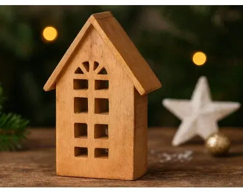 Dekorácia Domeček, mangové drevo%