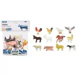 Zvířátka figurky farma 12 ks set 10 cm