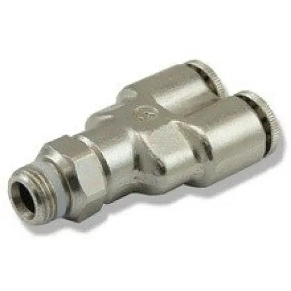 Kovový rozdvojka Y s vonkajším závitem 1/8