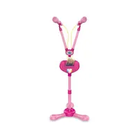 PLEJO Stojan s 2 mikrofony - růžová