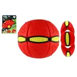 DiskMíč - Hoď disk, chyť míč! plast 22cm červená