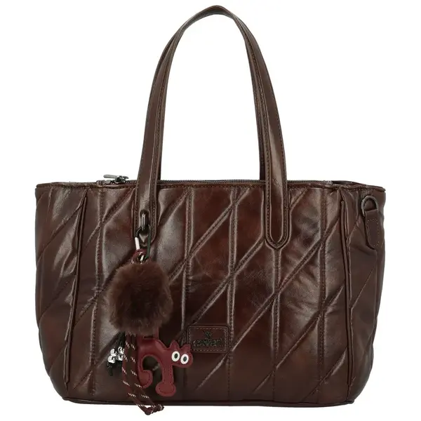 Dámská kabelka na rameno coffee - Coveri Ounissa