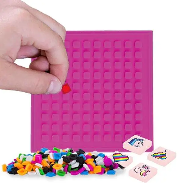 PIXIE CREW mozaikový panel fuchsiový čtverec