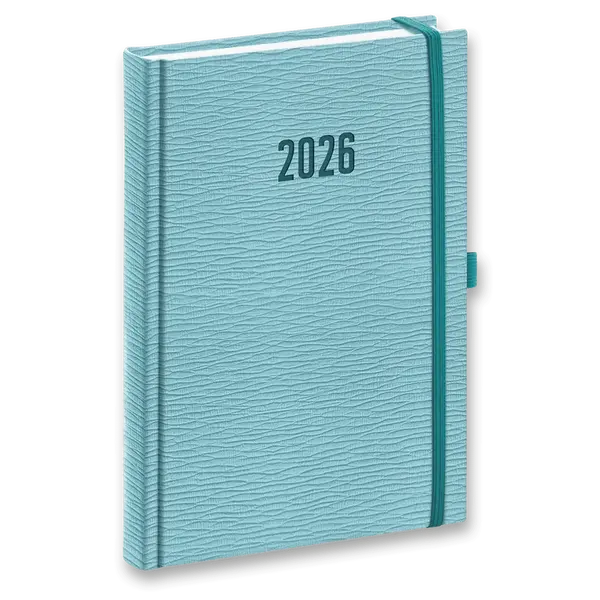 Denní diář Rivoli 2026 - A5, světle modrý