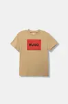 Dětské bavlněné tričko HUGO