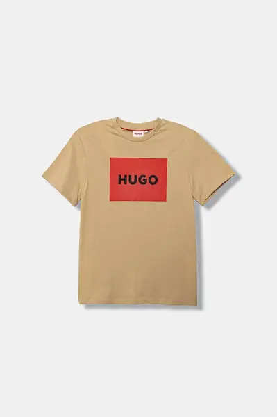 Dětské bavlněné tričko HUGO