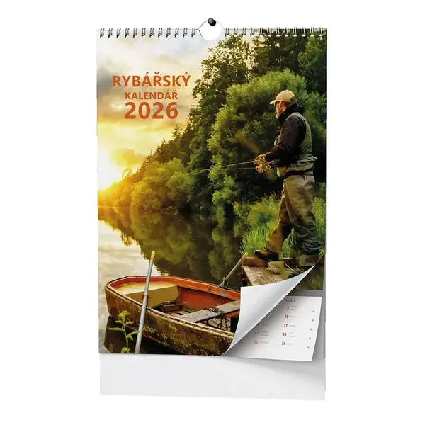 Pgcz nástěnný rybářský kalendář 2026 32x45 cm