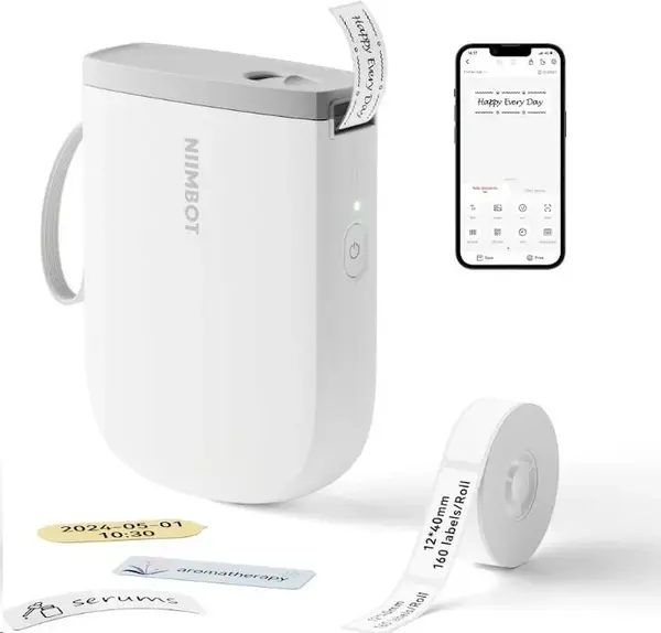 Niimbot D11-H Smart 1AA57281601, štítkovač, biely + role etikiet