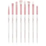 Luvia Cosmetics Prime Vegan All Eye Want sada štetcov na oči Candy (Pearl White / Rose) 8 ks