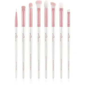 Luvia Cosmetics Prime Vegan All Eye Want sada štetcov na oči Candy (Pearl White / Rose) 8 ks